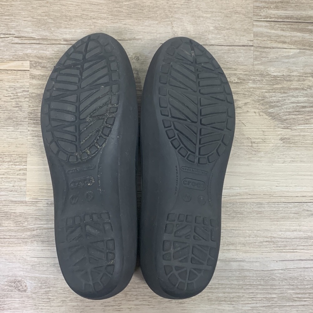 Crocs Ballet Flats Black Size 8 - Picture 8 of 11
